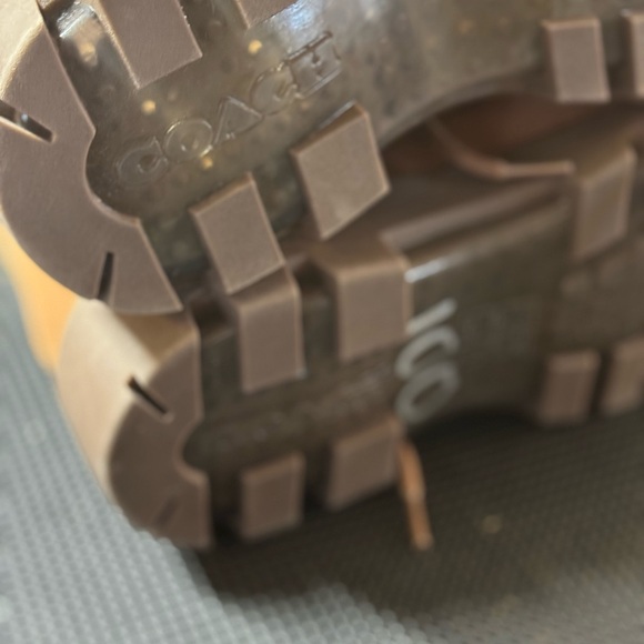 NWOB COACH khaki signature jacquard city sole boot men’s size 12 - Picture 13 of 13